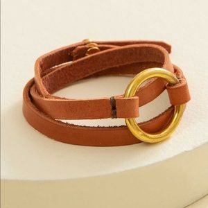 •Noonday Collection• leather Encircled Wrap Bracelet